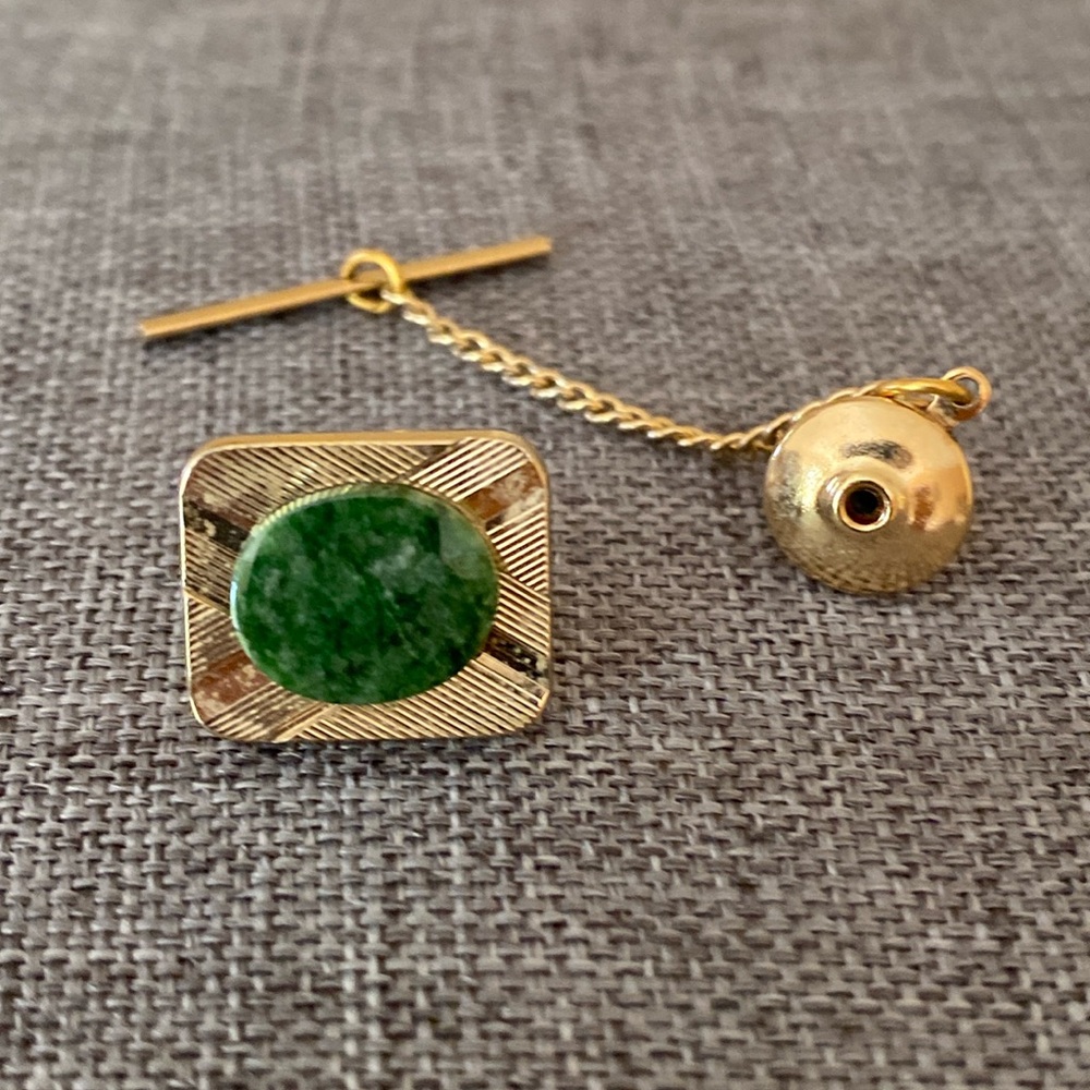 Vintage Jade Tie Pin
